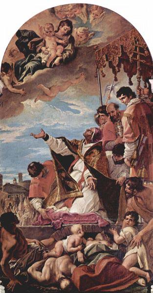 Furbitte Papst Gregor des Groben  bei Maria